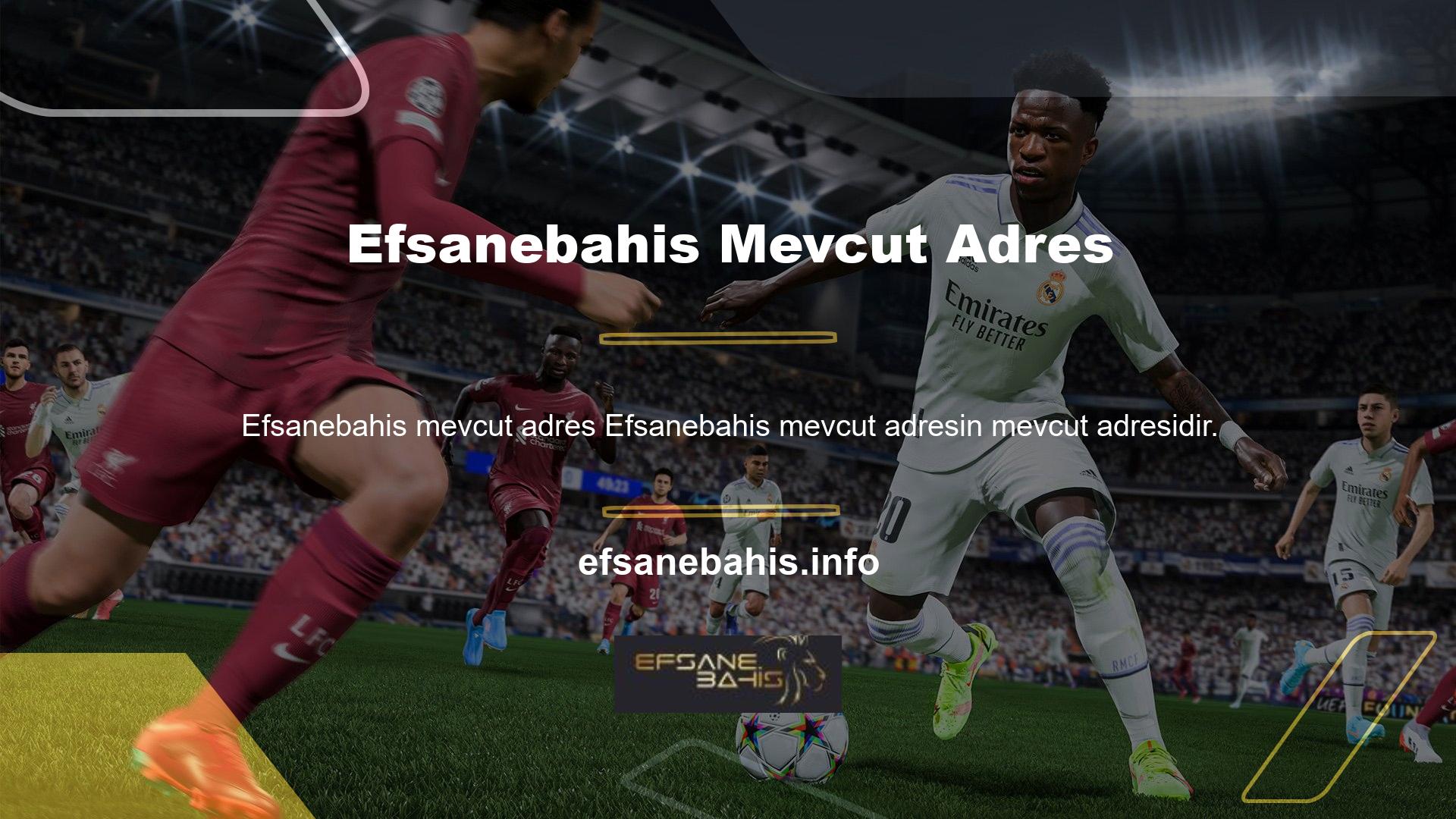 Efsanebahis olarak da bilinen Efsanebahis mevcut adresidir, bu nedenle giriş adresi sık sık değişir